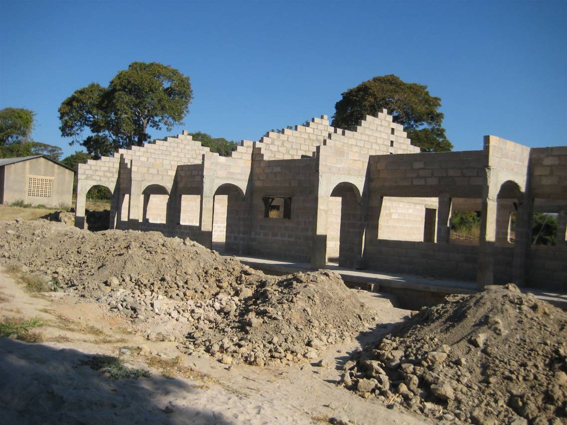 Baustelle Schulzentrum Mulanga, Zambia